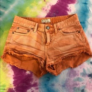 Free People Coral Shorts